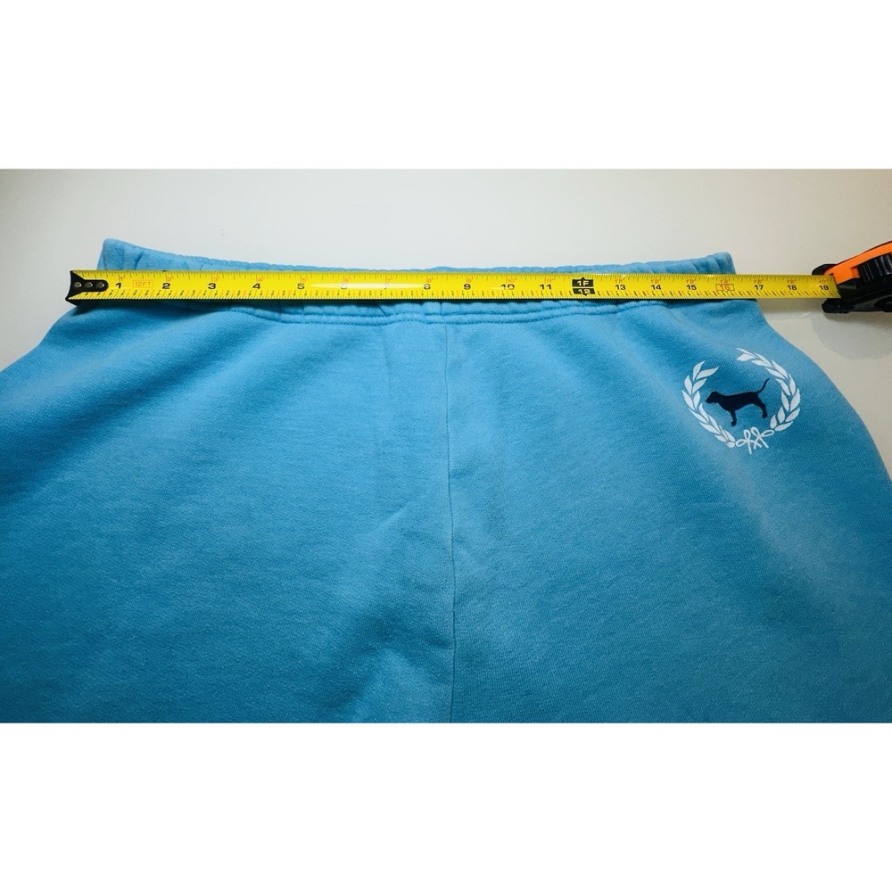 VTG Victoria's Secret PINK "Rock Royalty" Blue Cotton Sweat Pants Sz M - Picture 9 of 14